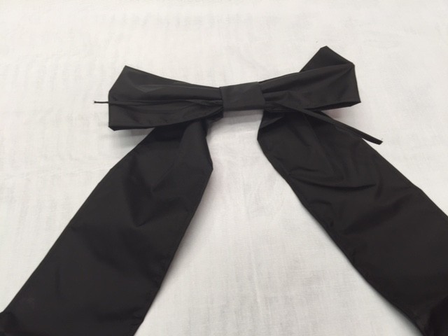 Black mourning drape