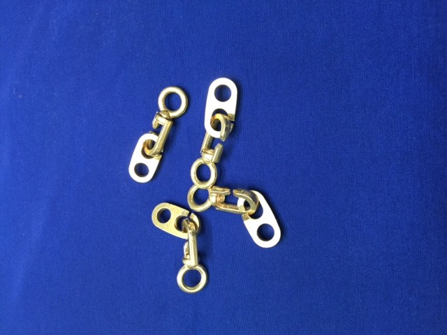 Brass Inglefield clips – large (each)
