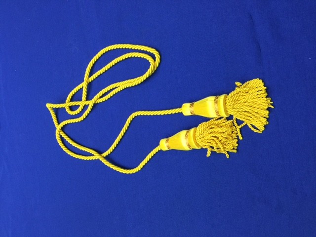 Silk cords & tassels, hand-loomed to match fringe